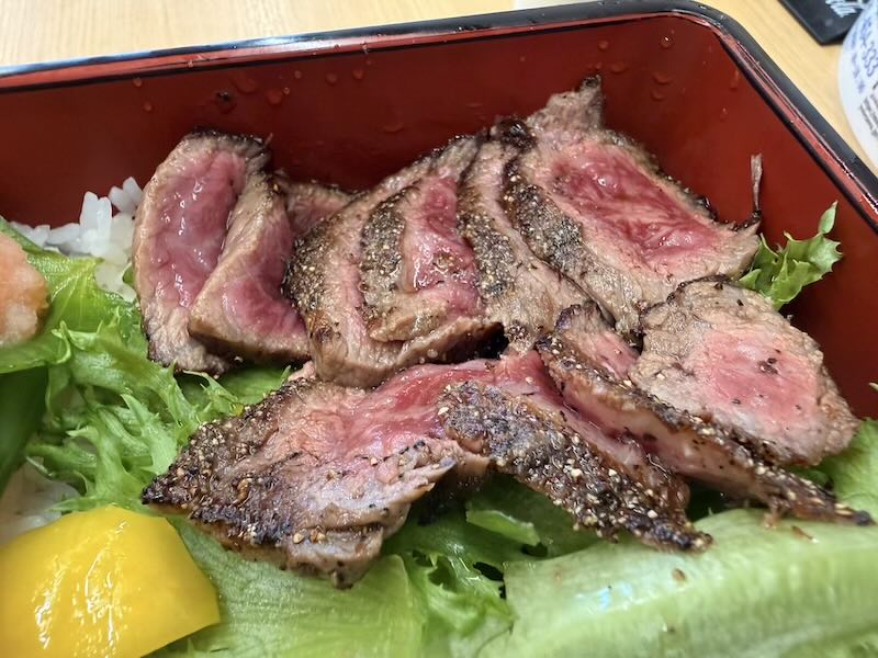 米沢牛の赤身ステーキ重